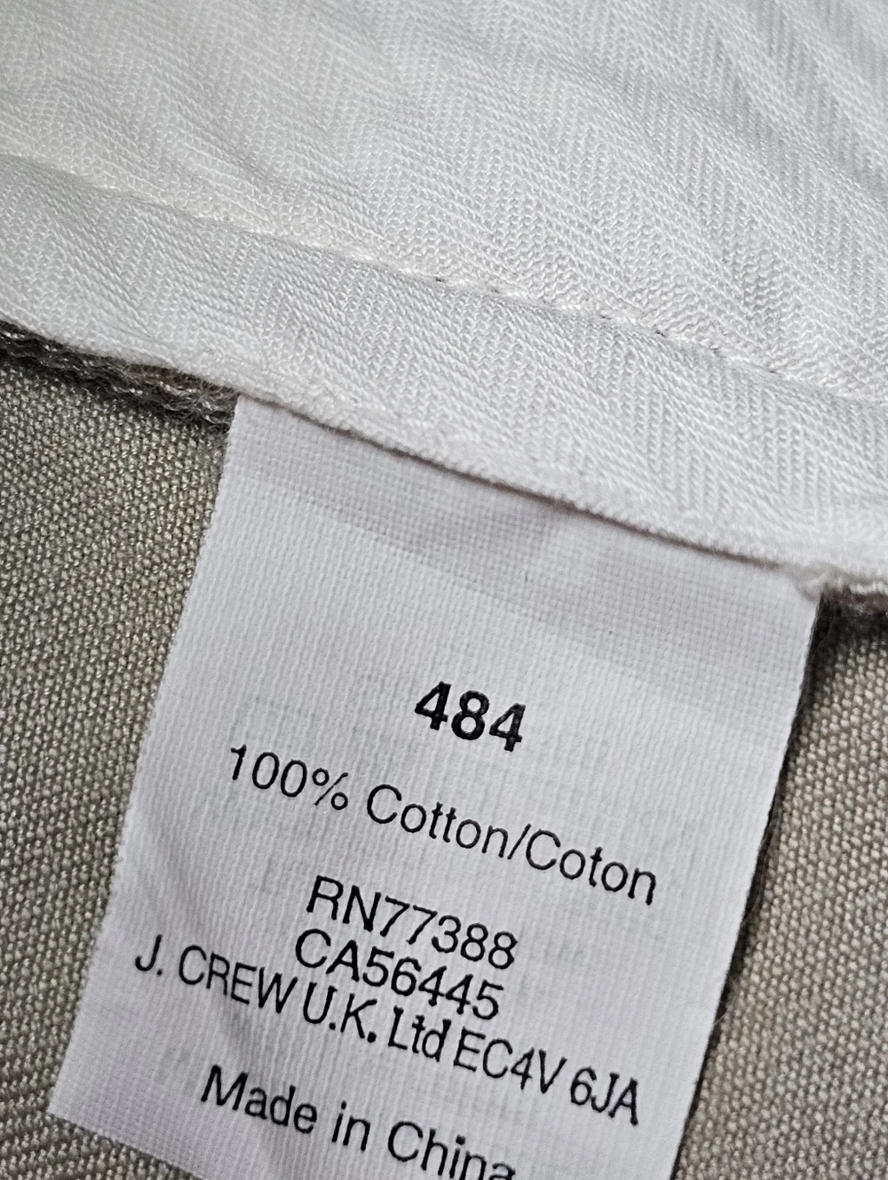 J.Crew Essential 484 Slim Fit Khaki Chino Pants Men 32x31 Cotton NWT Khaki Beige